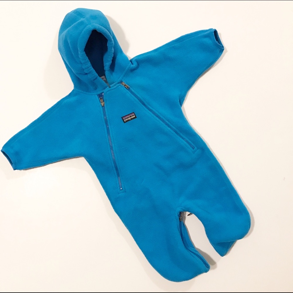 Patagonia blue fleece Bunting/ snow suit